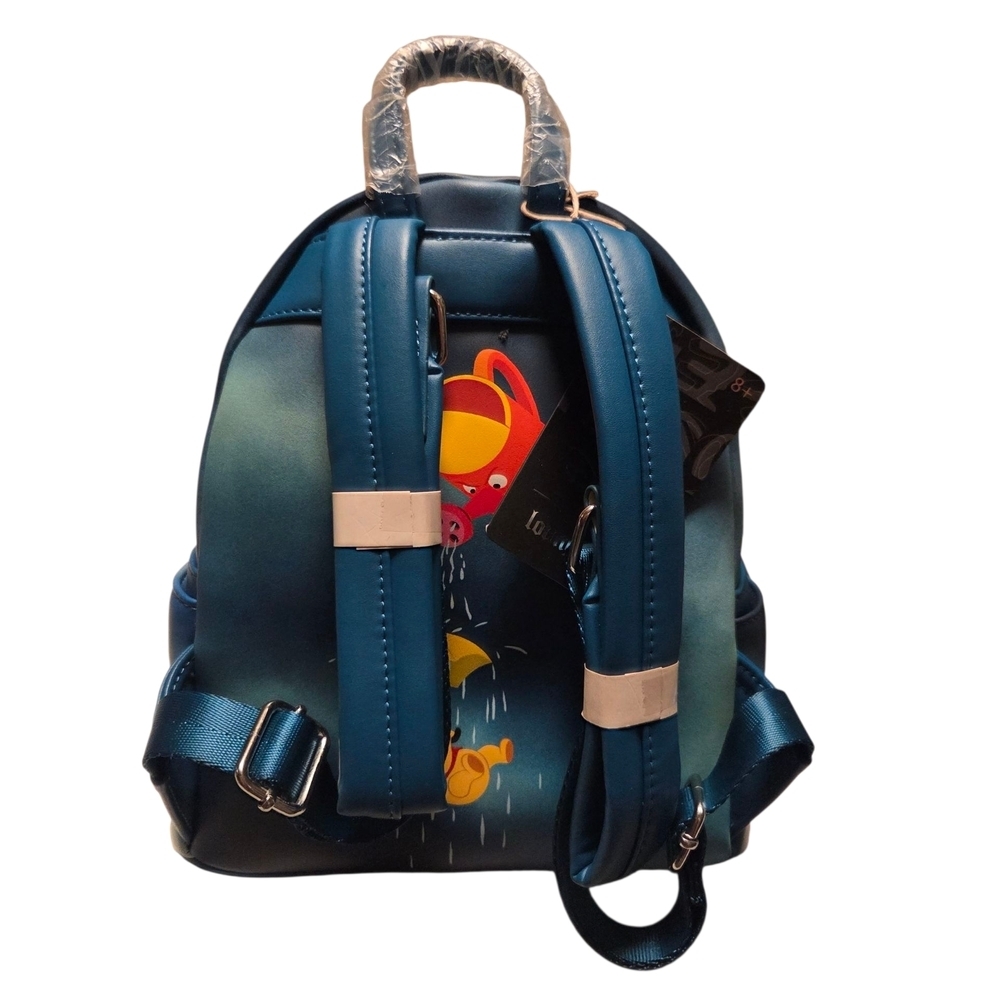 Loungefly Blue and Gold Winnie the Pooh Kids Backpack - Picture 2 of 11